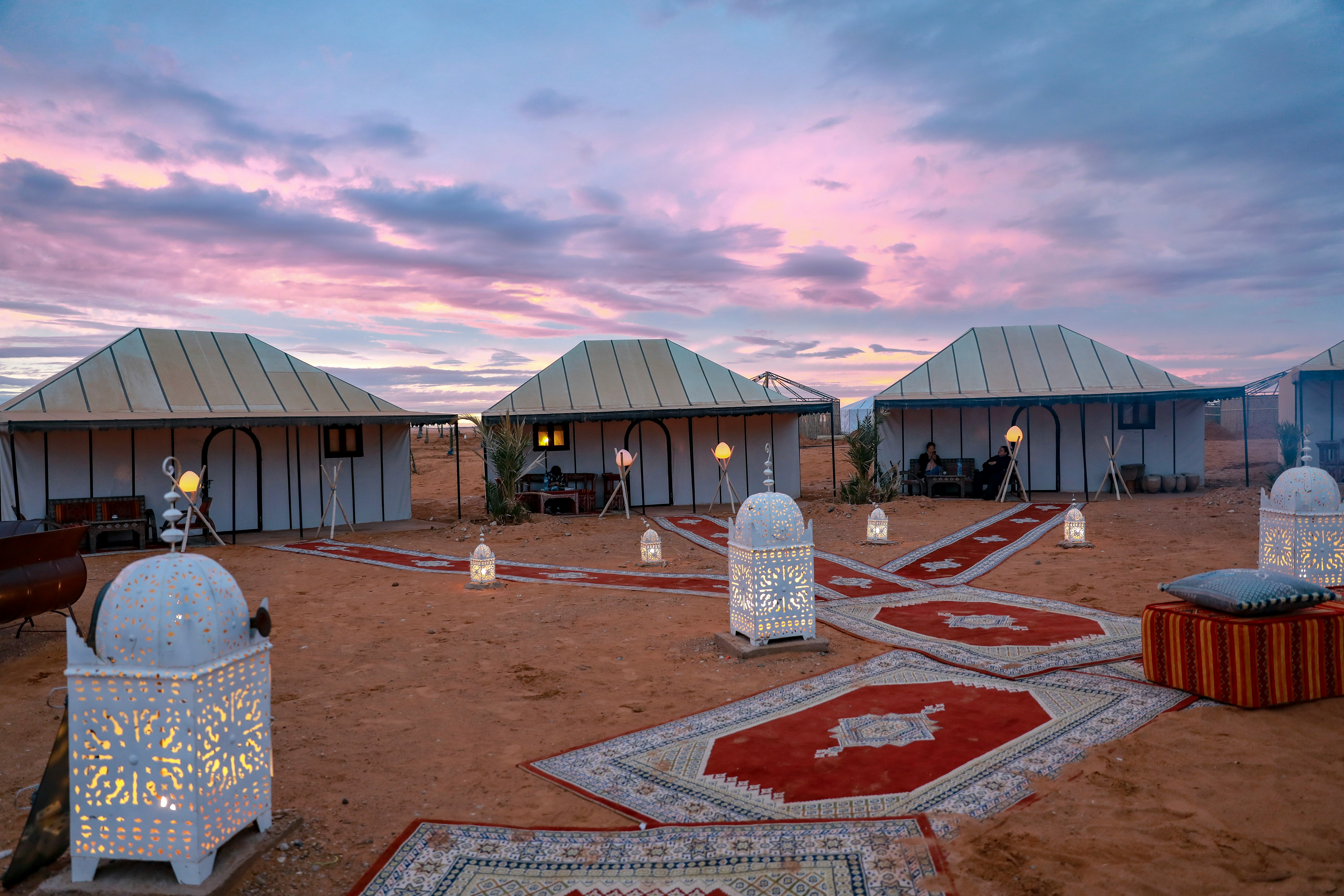 Desert camp in Merzouga