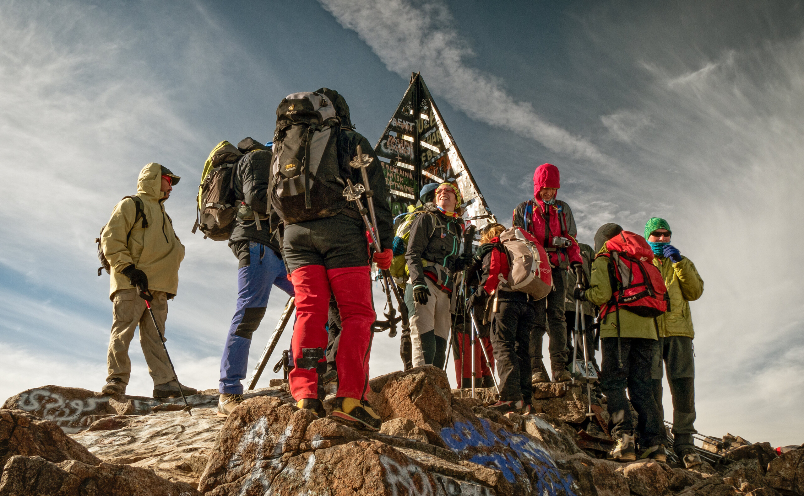 Jbel Toubkal summit view North Africa highest peak