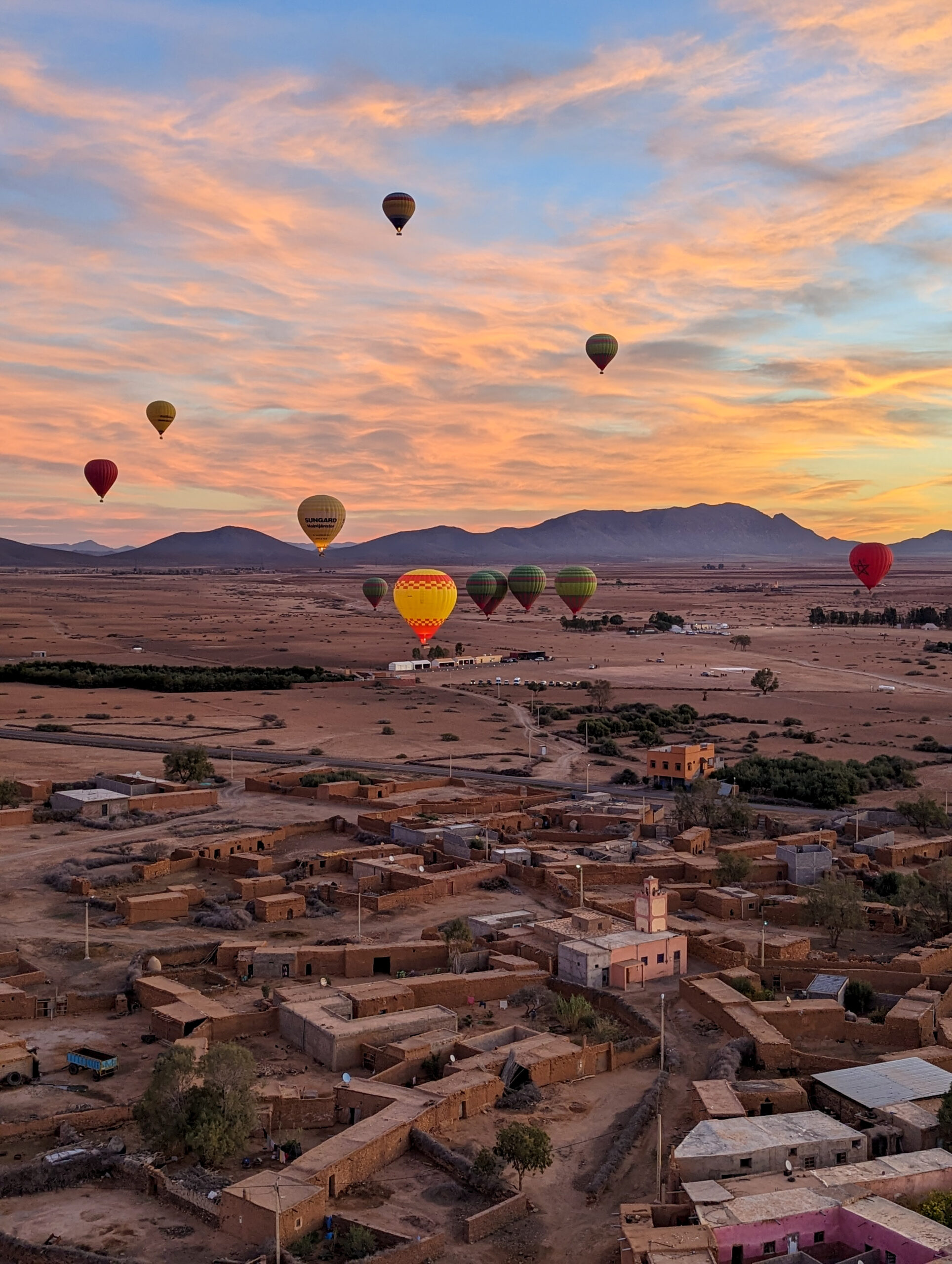 Hot air balloon ride near Marrakech