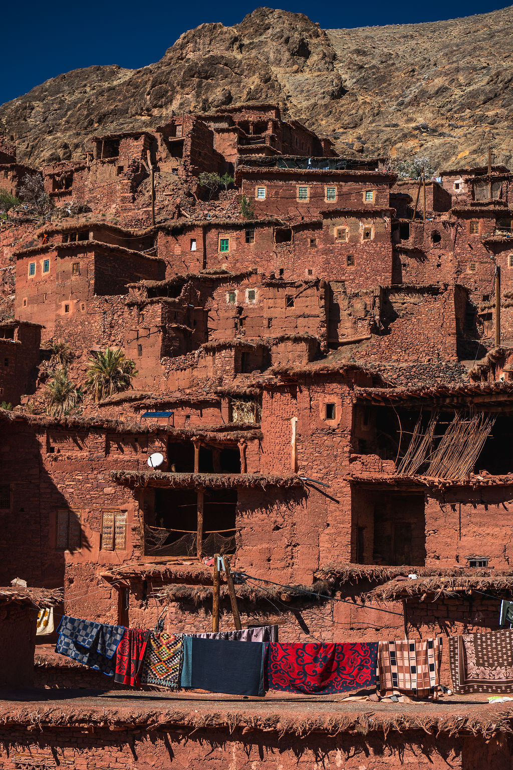Hiking trail in the Atlas Mountains on the Morocco two week itinerary